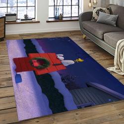 Snoopy Cartoon Movie Carpet Rectangle Area Rug For Living Room Bedroom Decor SNP38