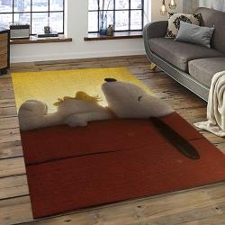 Snoopy Cartoon Movie Carpet Rectangle Area Rug For Living Room Bedroom Decor SNP39