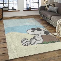 Snoopy Cartoon Movie Carpet Rectangle Area Rug For Living Room Bedroom Decor SNP46