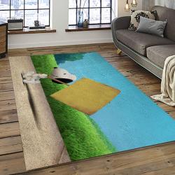 Snoopy Cartoon Movie Carpet Rectangle Area Rug For Living Room Bedroom Decor SNP47