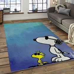 Snoopy Cartoon Movie Carpet Rectangle Area Rug For Living Room Bedroom Decor SNP55