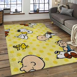 Snoopy Cartoon Movie Carpet Rectangle Area Rug For Living Room Bedroom Decor SNP57