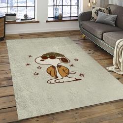 Snoopy Cartoon Movie Carpet Rectangle Area Rug For Living Room Bedroom Decor SNP58