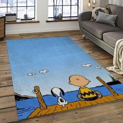 Snoopy Cartoon Movie Carpet Rectangle Area Rug For Living Room Bedroom Decor SNP60
