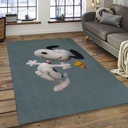 Snoopy Cartoon Movie Carpet Rectangle Area Rug For Living Room Bedroom Decor SNP64