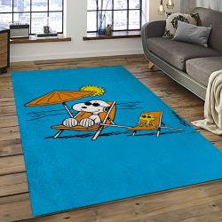 Snoopy Cartoon Movie Carpet Rectangle Area Rug For Living Room Bedroom Decor SNP65