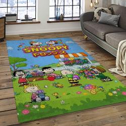 Snoopy Cartoon Movie Carpet Rectangle Area Rug For Living Room Bedroom Decor SNP72