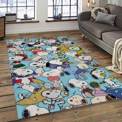 Snoopy Cartoon Movie Carpet Rectangle Area Rug For Living Room Bedroom Decor SNP75