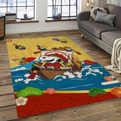Snoopy Cartoon Movie Carpet Rectangle Area Rug For Living Room Bedroom Decor SNP78