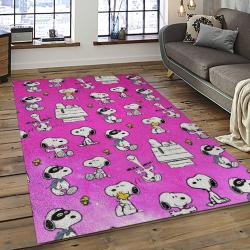 Snoopy Cartoon Movie Carpet Rectangle Area Rug For Living Room Bedroom Decor SNP94