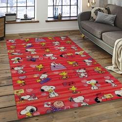 Snoopy Cartoon Movie Carpet Rectangle Area Rug For Living Room Bedroom Decor SNP95