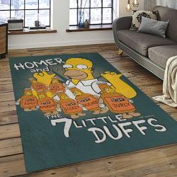The Simpsons Characters Cartoon Movie Carpet Rectangle Area Rug For Living Room Bedroom Decor TSS02