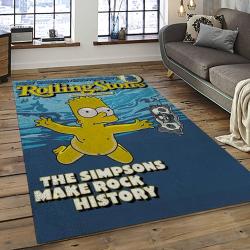 The Simpsons Characters Cartoon Movie Carpet Rectangle Area Rug For Living Room Bedroom Decor TSS08