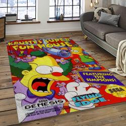 The Simpsons Characters Cartoon Movie Carpet Rectangle Area Rug For Living Room Bedroom Decor TSS10