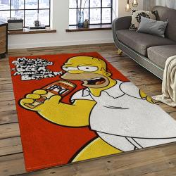 The Simpsons Characters Cartoon Movie Carpet Rectangle Area Rug For Living Room Bedroom Decor TSS14