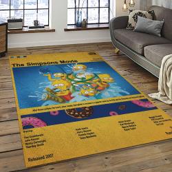 The Simpsons Characters Cartoon Movie Carpet Rectangle Area Rug For Living Room Bedroom Decor TSS16