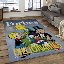 The Simpsons Characters Cartoon Movie Carpet Rectangle Area Rug For Living Room Bedroom Decor TSS28