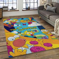 The Simpsons Characters Cartoon Movie Carpet Rectangle Area Rug For Living Room Bedroom Decor TSS39