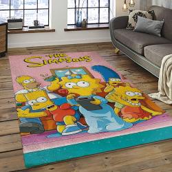 The Simpsons Characters Cartoon Movie Carpet Rectangle Area Rug For Living Room Bedroom Decor TSS40