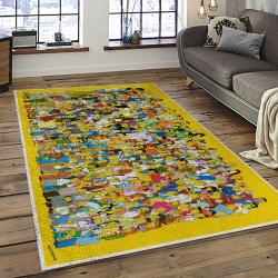 The Simpsons Characters Cartoon Movie Carpet Rectangle Area Rug For Living Room Bedroom Decor TSS50