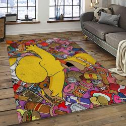 The Simpsons Characters Cartoon Movie Carpet Rectangle Area Rug For Living Room Bedroom Decor TSS52