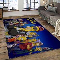 The Simpsons Characters Cartoon Movie Carpet Rectangle Area Rug For Living Room Bedroom Decor TSS57