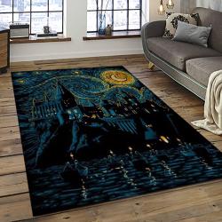Van Gogh Starry Night Harry Potter Cartoon Movie Carpet Rectangle Area Rug For Room Decor VHP19