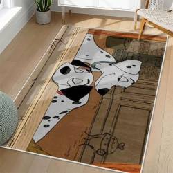 101 Dalmatians Area Rug Non-Slip Cartoon Carpet Home Decor Gift Idea For Fans OD12