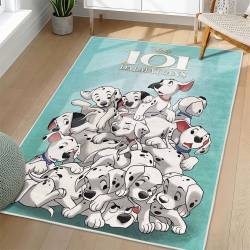 101 Dalmatians Area Rug Non-Slip Cartoon Carpet Home Decor Gift Idea For Fans OD13