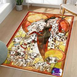 101 Dalmatians Area Rug Non-Slip Cartoon Carpet Home Decor Gift Idea For Fans OD16