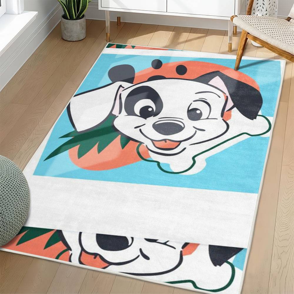 101 Dalmatians Area Rug Non-Slip Cartoon Carpet Home Decor Gift Idea For Fans OD22