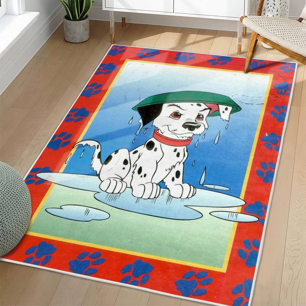 101 Dalmatians Area Rug Non-Slip Cartoon Carpet Home Decor Gift Idea For Fans OD24