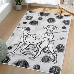 101 Dalmatians Area Rug Non-Slip Cartoon Carpet Home Decor Gift Idea For Fans OD31