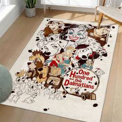101 Dalmatians Area Rug Non-Slip Cartoon Carpet Home Decor Gift Idea For Fans OD37