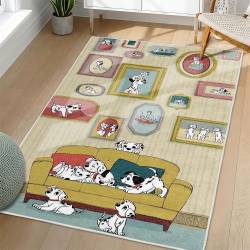 101 Dalmatians Area Rug Non-Slip Cartoon Carpet Home Decor Gift Idea For Fans OD57