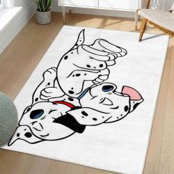 101 Dalmatians Area Rug Non-Slip Cartoon Carpet Home Decor Gift Idea For Fans OD59