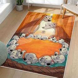 101 Dalmatians Area Rug Non-Slip Cartoon Carpet Home Decor Gift Idea For Fans OD62