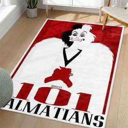 101 Dalmatians Area Rug Non-Slip Cartoon Carpet Home Decor Gift Idea For Fans OD65