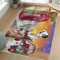 101 Dalmatians Area Rug Non-Slip Cartoon Carpet Home Decor Gift Idea For Fans OD7
