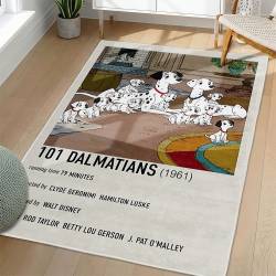 101 Dalmatians Area Rug Non-Slip Cartoon Carpet Home Decor Gift Idea For Fans OD73