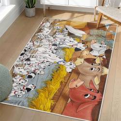 101 Dalmatians Area Rug Non-Slip Cartoon Carpet Home Decor Gift Idea For Fans OD79