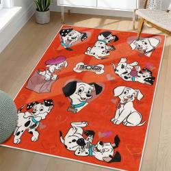 101 Dalmatians Area Rug Non-Slip Cartoon Carpet Home Decor Gift Idea For Fans OD83