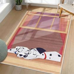 101 Dalmatians Area Rug Non-Slip Cartoon Carpet Home Decor Gift Idea For Fans OD91