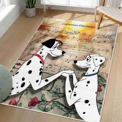 101 Dalmatians Area Rug Non-Slip Cartoon Carpet Home Decor Gift Idea For Fans OD93