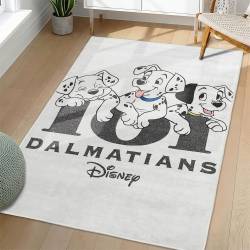 101 Dalmatians Area Rug Non-Slip Cartoon Carpet Home Decor Gift Idea For Fans OD99