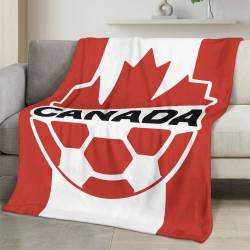 Canada 2026 World Cup Fleece Blanket Personalized Soft Plush Soccer Fan Gift WC26FBCA1