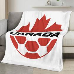 Canada 2026 World Cup Fleece Blanket Personalized Soft Plush Soccer Fan Gift WC26FBCA6