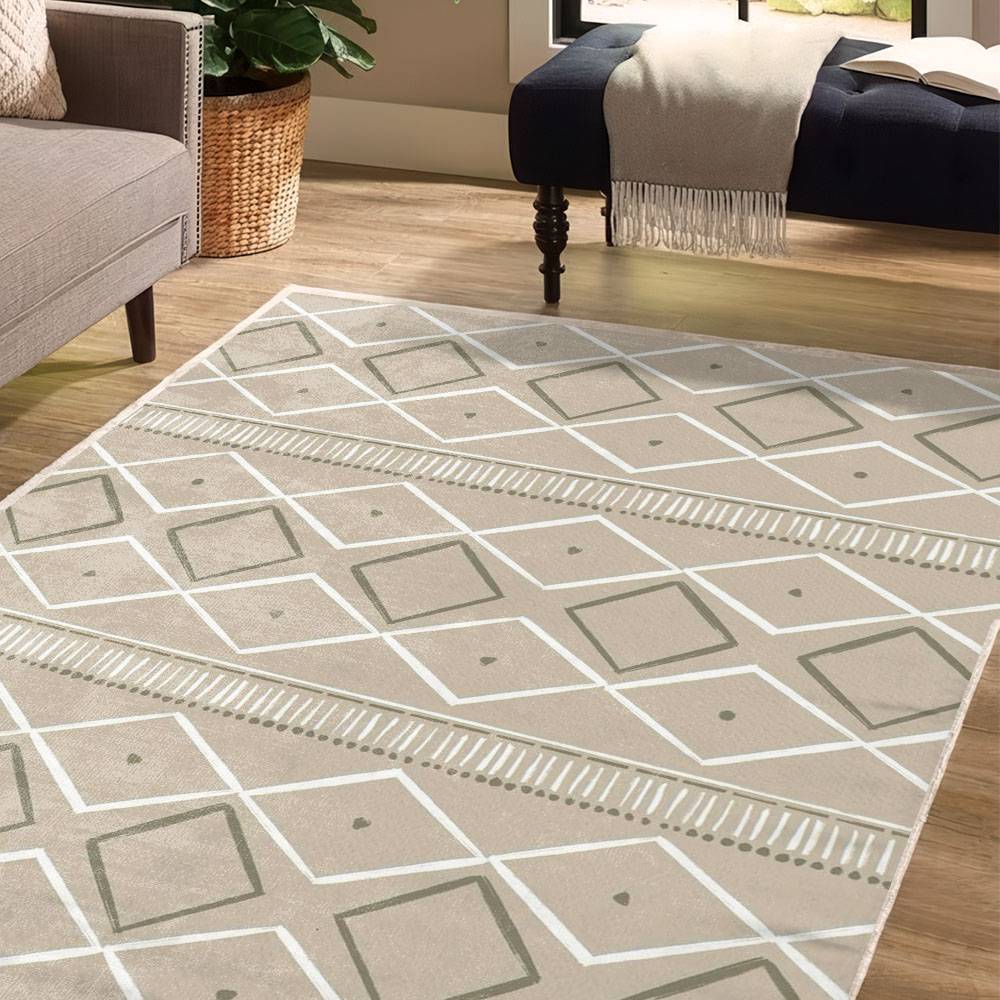 Desert Sand Tribal Aztec Seamless Area Rug Pattern LUX54