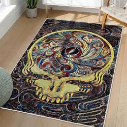 Grateful Dead Area Rug Non-slip Rock Music Carpet Gift Idea For Fans GFD39