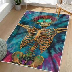 Grateful Dead Area Rug Non-slip Rock Music Carpet Gift Idea For Fans GFD40